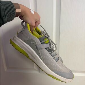Puma Men’s Fusion EVO Golf Shoes - Grey/Lime Punch - size 11 - MSRP $100